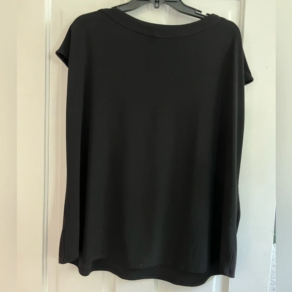 Jones New York blouse top shirt women plus size 2x black. Sleeveless nice - Picture 4 of 5
